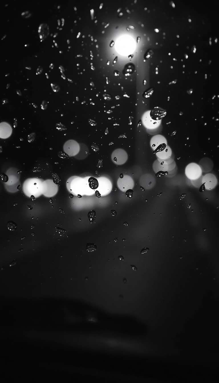 iPhone Exclusive Night Car Rain Appealing Wallpaper